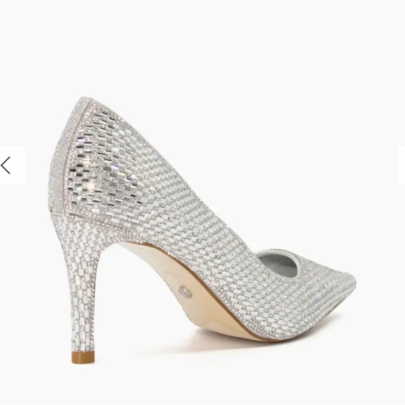 Dune London Jewel Embellished Stiletto Heel Court Shoes, size 8 - Picture 3 of 6